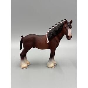 2015 Schleich Clydesdale Stallion Horse Figure Retired READ DESCRIPTION